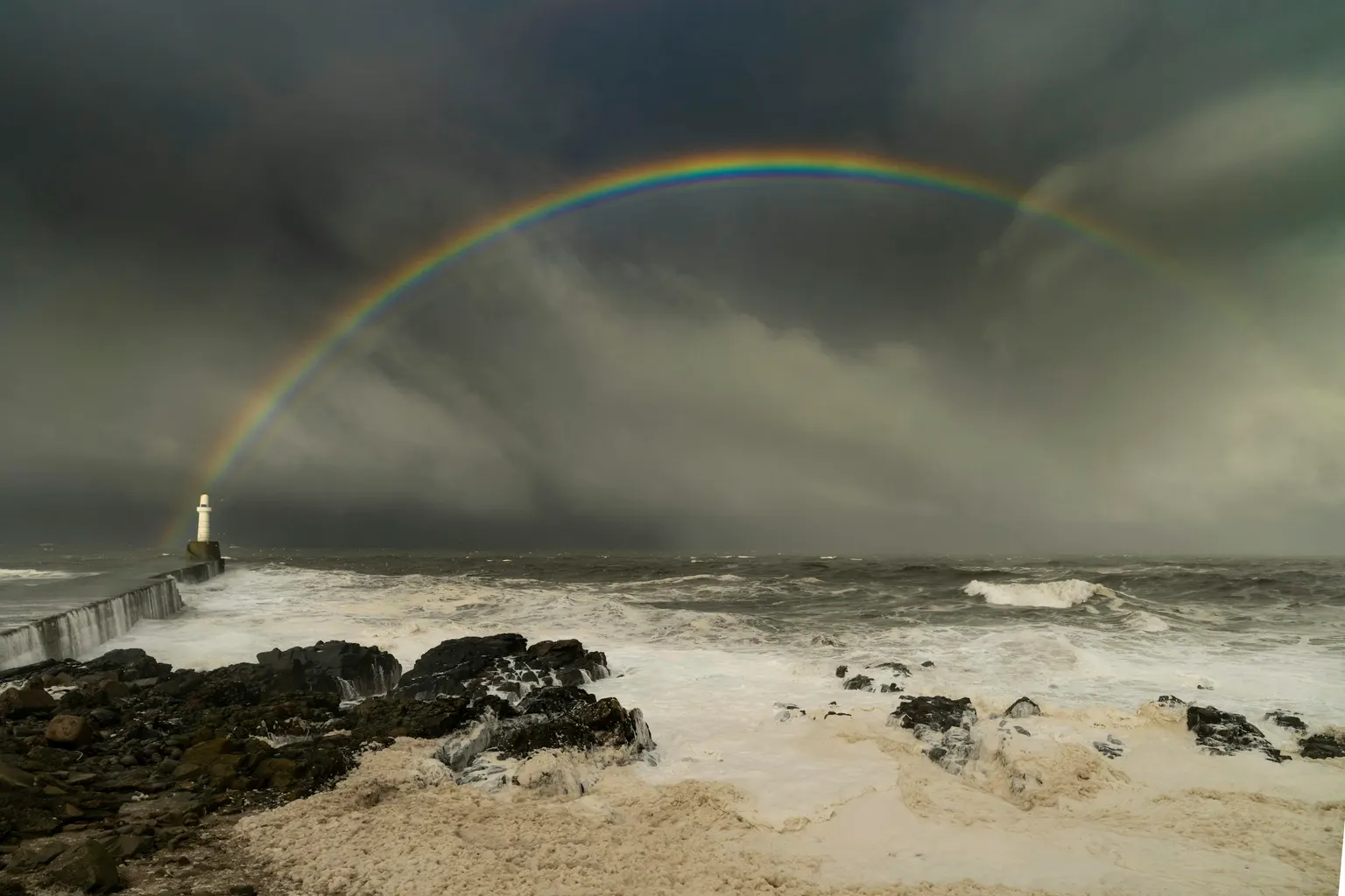 Aberdeen harbour, when the weather turns (Photo: martin bennie on Unsplash)
